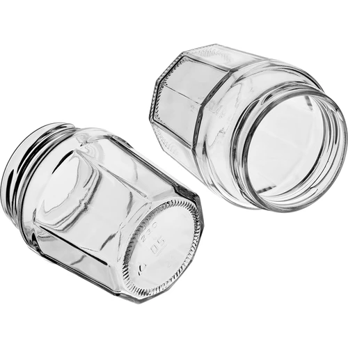Kozarec Konfitura 230ml s črnim pokrovčkom fi63/4 - 6 kos - 7