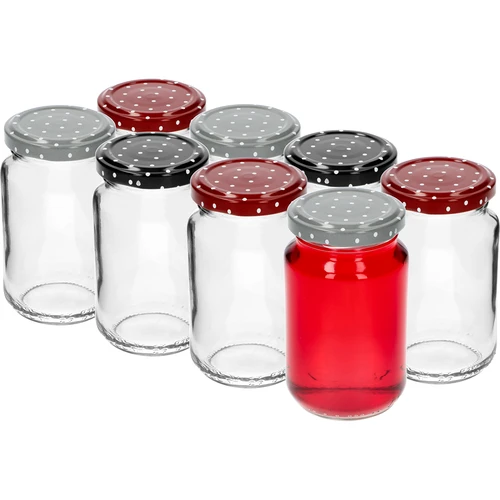 Kozarec TO 190 ml z barvnim pokrovčkom fi 53 - 8 kos. - 4