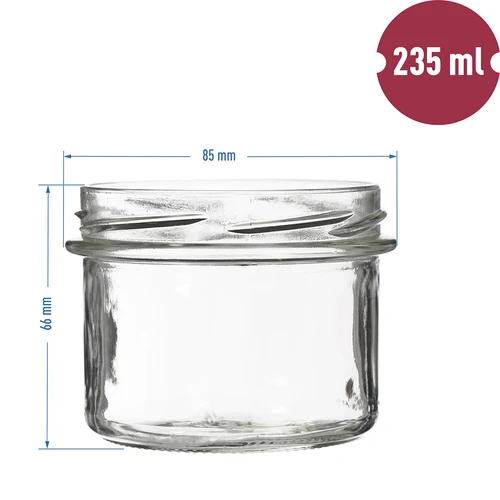 Kozarec TO 235 ml s barvnim pokrovčkom fi82 - 6 kos. - 5