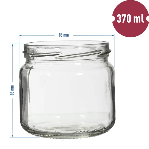 Kozarec TO 370 ml s barvnim pokrovčkom fi82/6- 6 kos. - 4