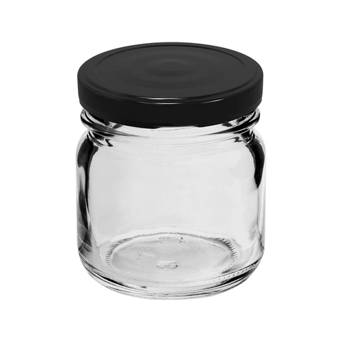 Kozarec TO 40 ml s črnim pokrovčkom fi 43 - 10 kos. - 2