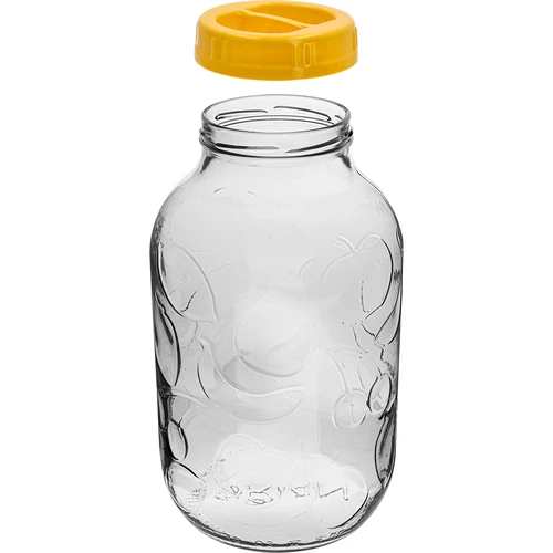 Kozarec TO 5 L in plastični pokrov fi 100, z ročajem - 2