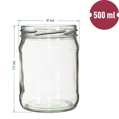 Kozarec TO 500 ml fi 82/6 - 8 kos. - 6