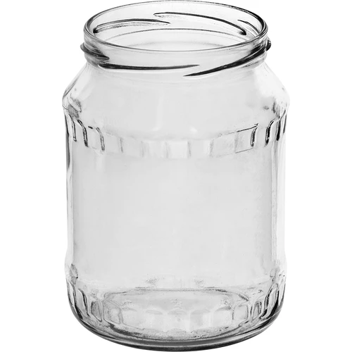 Kozarec TO 720 ml z barvnim pokrovčkom fi 82/6 - 6 kosov - 4