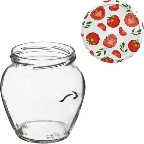 Kozarec TO Amfora 580 ml z barvnim pokrovčkom fi82/6-6 kos. - 11