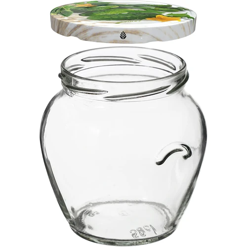 Kozarec TO Amfora 580 ml z barvnim pokrovčkom fi82/6-6 kos. - 3