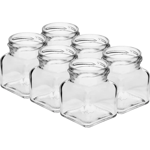 Kozarec twist-off 120 ml – Štirje koti, fi 53, s črnim pokrovčkom, 6 kos - 3