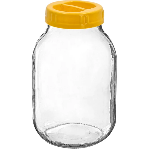 Kozarec twist-off 3 L in plastični pokrov fi 100 z ročajem