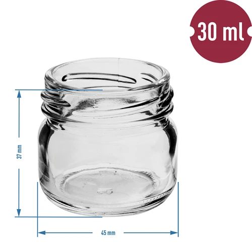 Kozarec twist-off 30 ml z barvnim pokrovčkom fi 43 - 10 kos. - 4