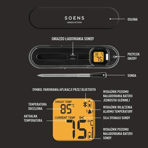 Kulinarni termometer z brezžično sondo Bluetooth - 7