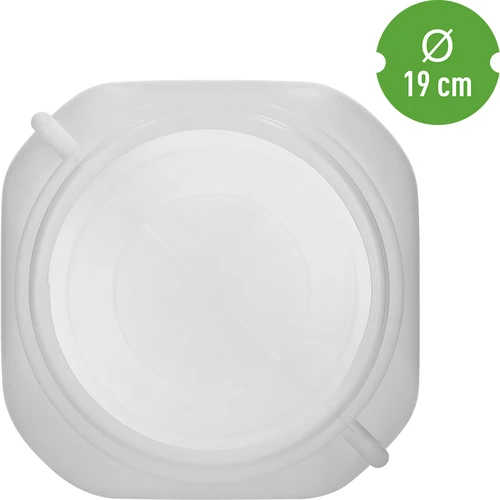 Kvadratni sod 20 L, bel, z ročaji, Sterk - 5