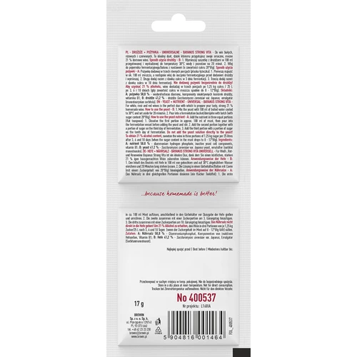 Kvas Bayanus + hranilo - Univerzalno - 21 %, 17 g - 2
