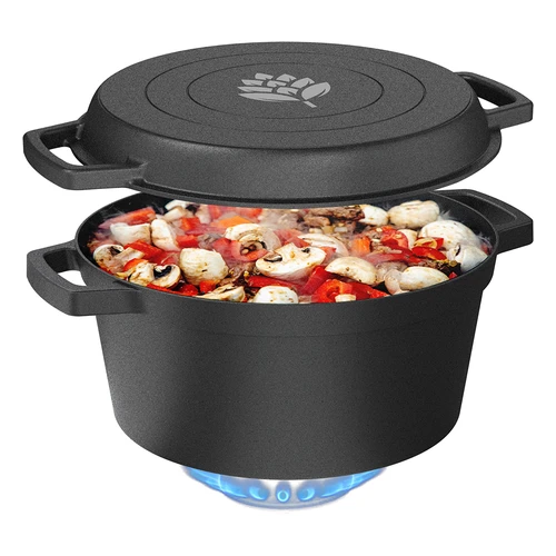 Litoželezni lonec s ponvijo, 5 L + 1 L - 7