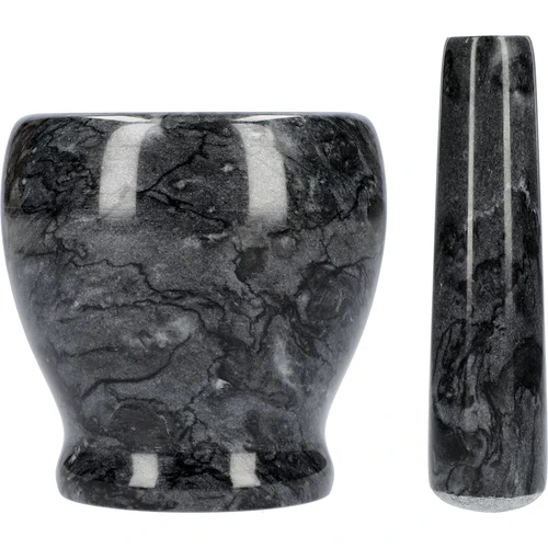 Marmorni kuhinjski možnar, črn, Ø 10,5 cm - 4