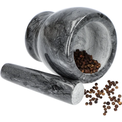 Marmorni kuhinjski možnar, črn, Ø 10,5 cm - 9