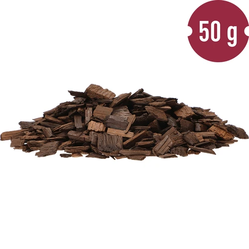 Močno tostirani hrastovi kosmiči za aromatizacijo alkoholov (whisky, bourbon, brandy, konjak, pivo), 50 g - 4