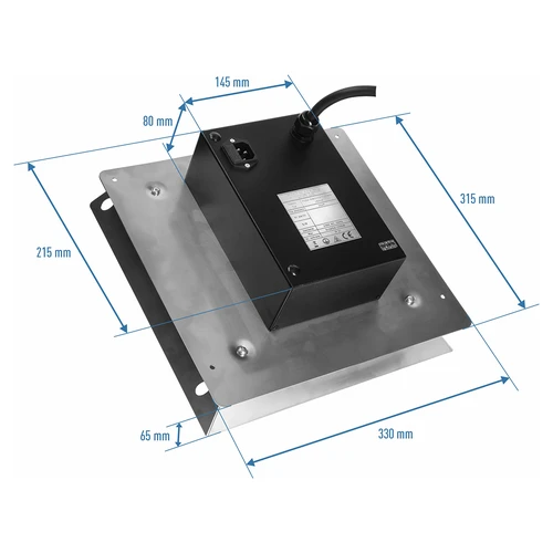 Modul grelca z ventilatorjem, 1,5 kW – za vrtne dimnice - 6