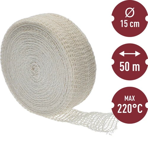 Mrežica za mesnine, dimenzije 15 cm x 50 m, s toplotno odpornostjo do 220 °C - 3
