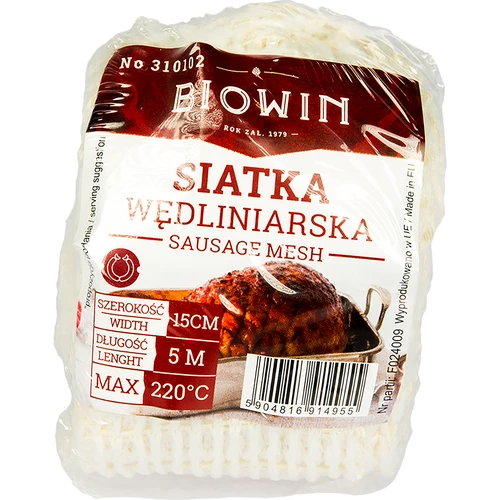 Mrežica za mesnine z merami 15 cm x 5 m, s toplotno odpornostjo do 220 °C - 3