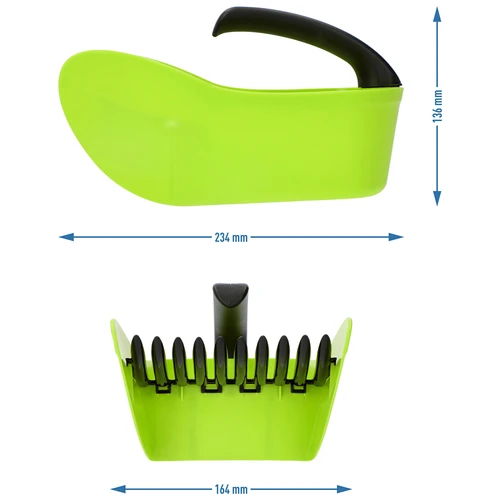 Nabiralnik za drobne sadeže, zelen, iz plastike - 9