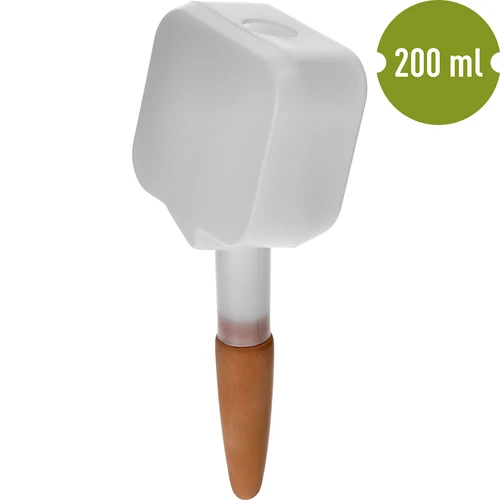 Namakalnik za rastline – bela tabla s keramično nogico, 200 ml - 2