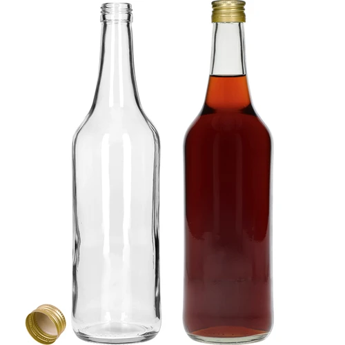 Namizna steklenica 1 L z navojnim zamaškom fi28 - 4 kosi. - 4