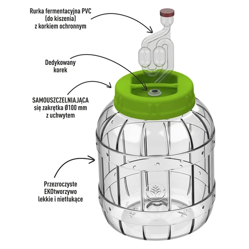 Nerazbiten kozarec za kisanje, 3 l - 2