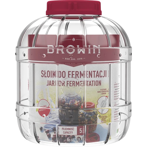 Nezlomljiv, večnamenski kozarec za fermentacijo, 5 L - 2