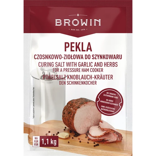 Nitritna sol Pekla česnovo-zeliščna za šunkovar, 100 g