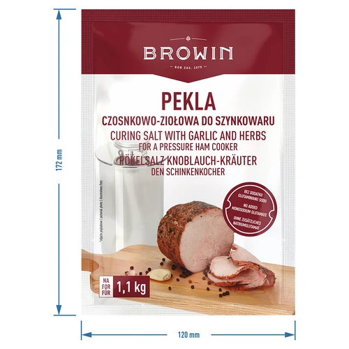 Nitritna sol Pekla česnovo-zeliščna za šunkovar, 100 g - 5