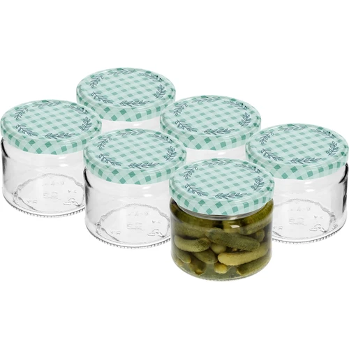 Nizek kozarec 330ml - z barvnim pokrovčkom fi 82/6, 6 kosov. - 2