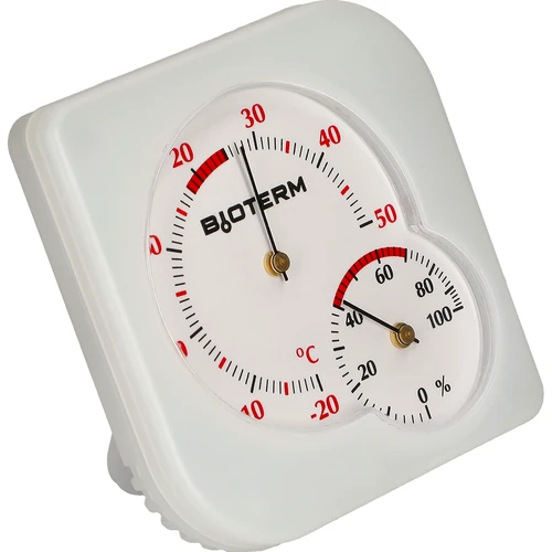 Notranji bimetalni termometer s higrometrom (-20 do +50°C), bel - 2
