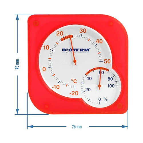 Notranji bimetalni termometer s higrometrom (od -20 do +50 °C) mix - 6