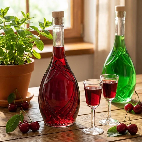 Okrasna steklenica ICONA 500 ml, z zamaškom v obliki gobice, 1 kos - 6