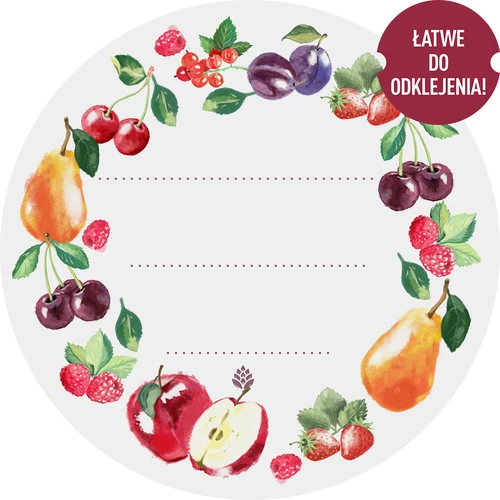 Okrogle etikete fi 50 mm za pokrovčke/kozarce - 20 kos