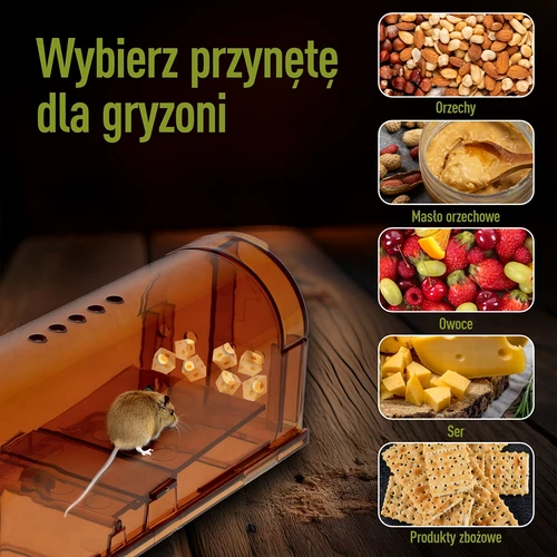Pasti za miši – živa past, prozorna, 2 kosa - 6