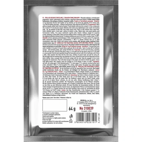 Peklosól - Pekla za navadno klobaso, s funkcionalno beljakovino, 64 g - 2