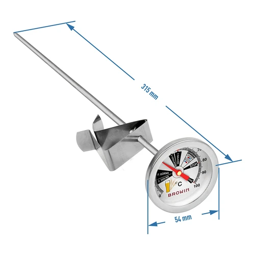 Pivovarski termometer (0 °C do +100 °C) 31,5 cm - 3