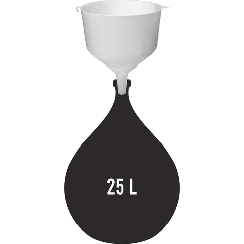 Plastični lijak fi25 za balone, visok rob - 3