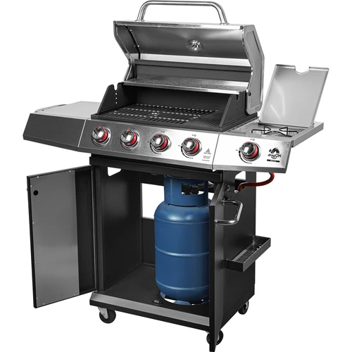 Plinski žar dragON BBQ101, 11,7 kW, črno-srebrn - 2
