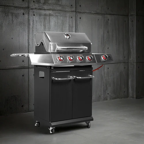 Plinski žar dragON BBQ101, 11,7 kW, črno-srebrn - 4