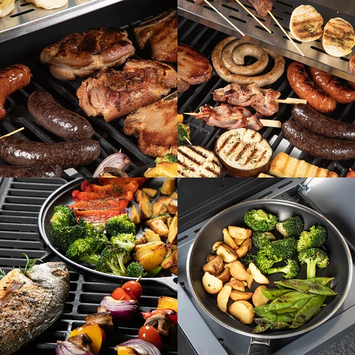 Plinski žar dragON BBQ201, 18,8 kW, srebrn - 11