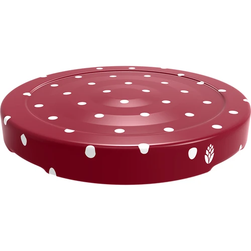 Pokrovček fi 43 mm, pikice - mix - 10 kosov. - 7