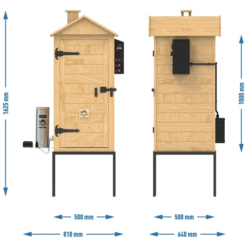 Prekajevalnica 200 L dragON Larch E21 - iz macesna, z električnim grelnim modulom in krmilnikom - 14