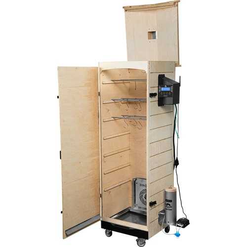 Prekajevalnica dragON PLYWOOD NATURE – brezokvirna, modularna, z Wi-Fi krmilnikom, 320 l - 3