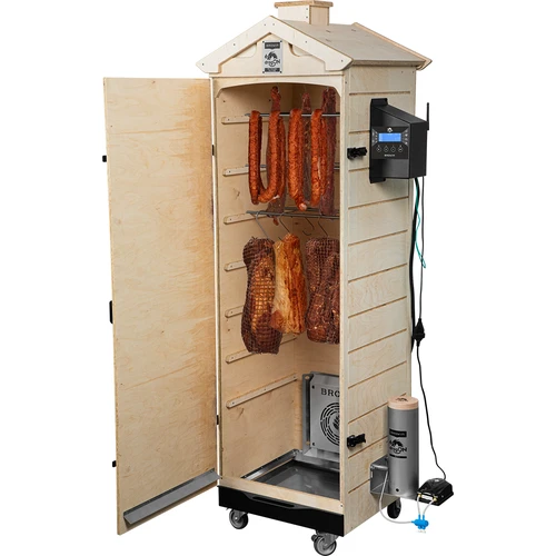 Prekajevalnica dragON PLYWOOD NATURE – brezokvirna, modularna, z Wi-Fi krmilnikom, 320 l - 4
