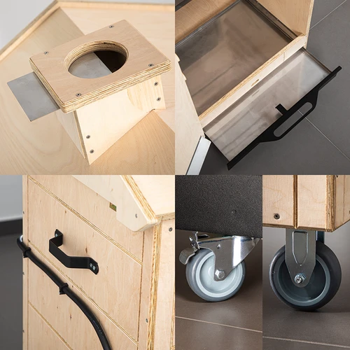 Prekajevalnik dragON PLYWOOD NATURE – brezokviren, modularen, z digitalnim krmilnikom, 320 L - 6