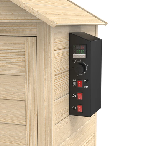 Prekajevalnik 115 L dragON Wood 60E, lesen, z električnim grelnim modulom in krmilnikom - 7