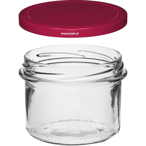 Raven kozarec 235 ml (fi82) z bordo pokrovčkom, 6 kosov. - 3