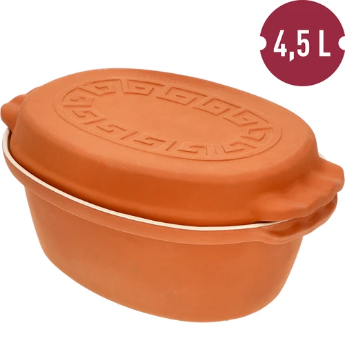Rimski lonec, glaziran, 4,5 l (meandri) - 6